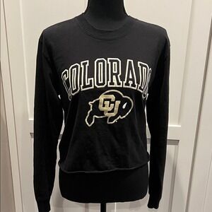 Champion Black CU Colorado Long Black Tees - Long Sleeve Size XS